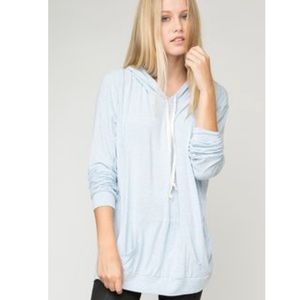 RARE Brandy Melville baby blue hoodie